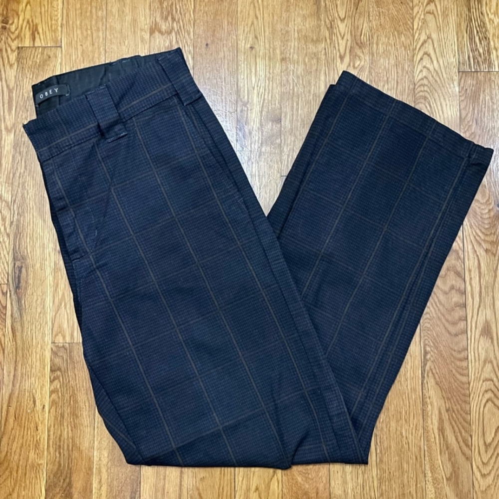 Obey Plaid Trouser